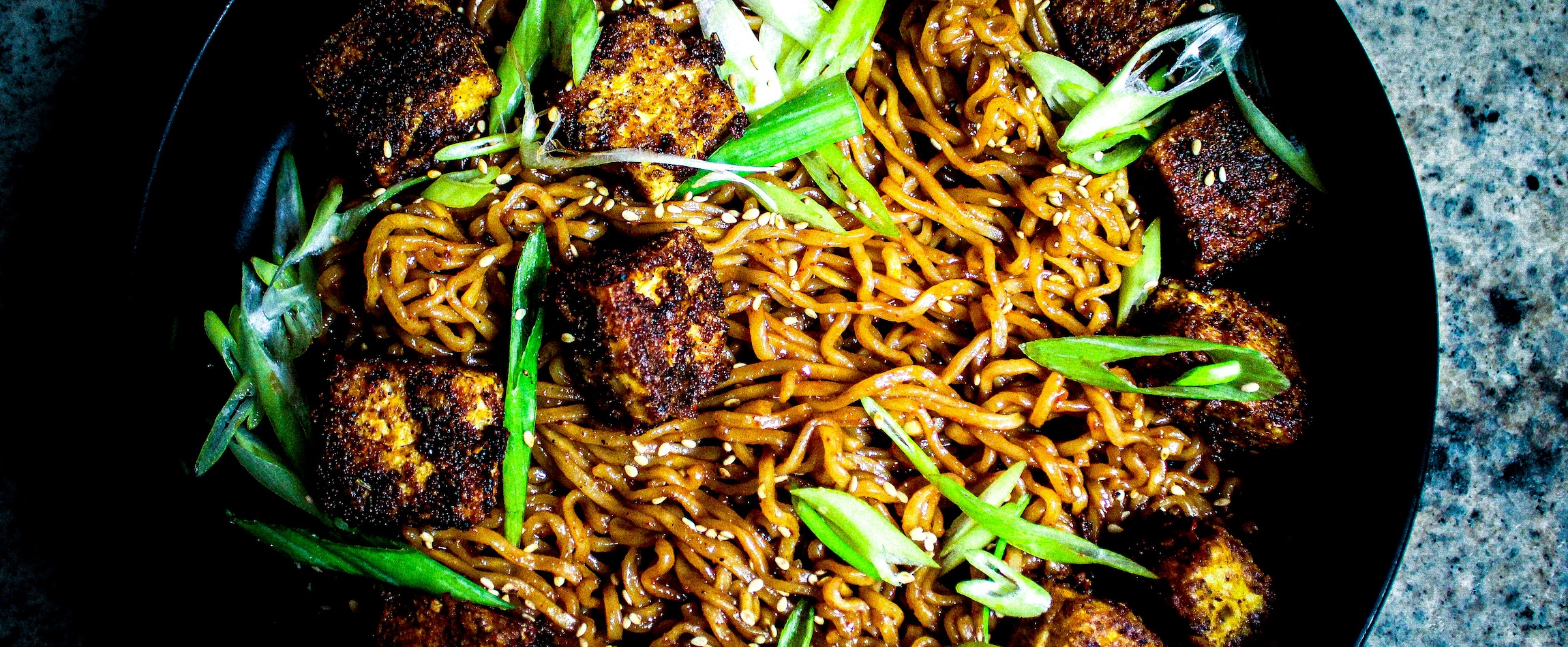 noodles and tofu